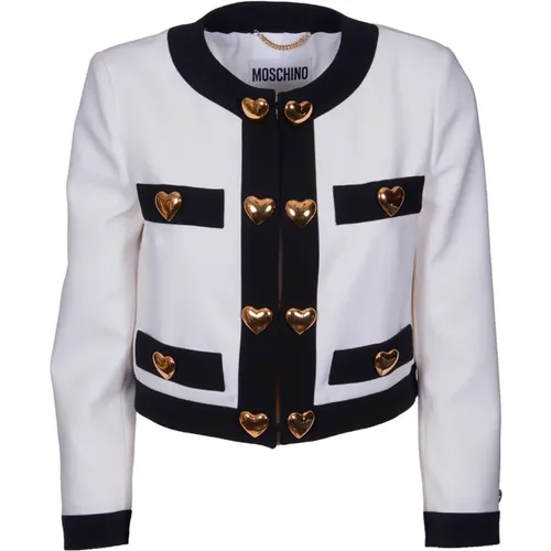 Elevate Your Wardrobe with this Blazer , female, Sizes: M, S - Moschino - Modalova