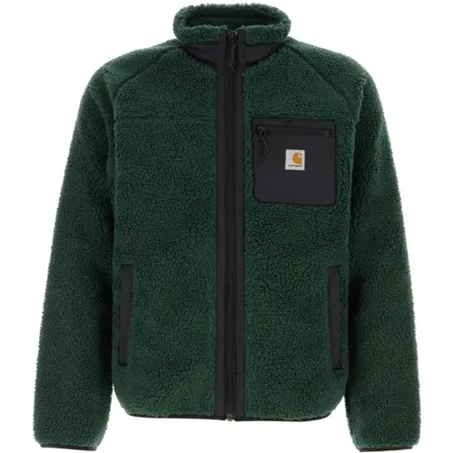 Dunkelgrüne Teddy Liner Jacke , Herren, Größe: S - Carhartt WIP - Modalova