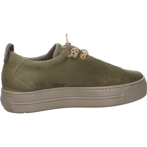 Paul , Khaki Stylische Sneakers , Damen, Größe: 36 1/2 EU - Paul Green - Modalova