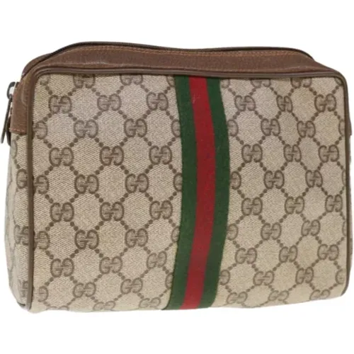 Pre-owned Leather clutches , female, Sizes: ONE SIZE - Gucci Vintage - Modalova