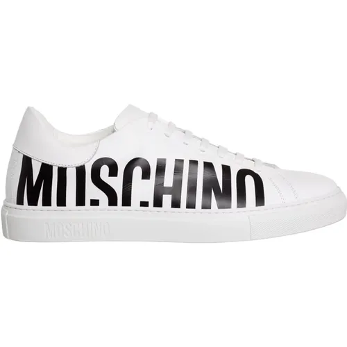 Patterned Plain Serena Sneakers , male, Sizes: 9 UK, 10 UK, 6 UK, 7 UK, 8 UK - Moschino - Modalova