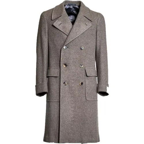 Grey Jackets Coats for Men Aw23 , male, Sizes: L, 2XL, XS, XL, M, 3XL, S - Caruso - Modalova