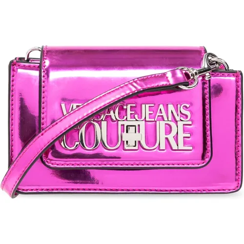 Schultertasche mit Logo , Damen, Größe: ONE Size - Versace Jeans Couture - Modalova