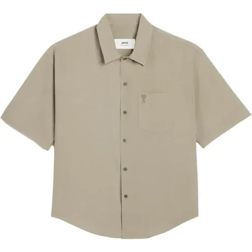 Short Sleeve Shirts , male, Sizes: M, L, XL, S - Ami Paris - Modalova