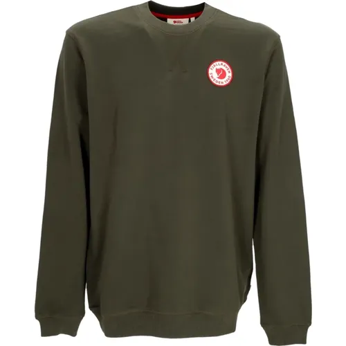 Vintage Logo Badge Crewneck Sweatshirt , Herren, Größe: M - Fjällräven - Modalova