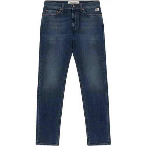 Dunkle Waschung Slim Fit Denim Jeans - Roy Roger's - Modalova