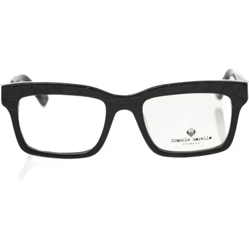 Geometric Wayfarer Eyeglasses Frame , male, Sizes: ONE SIZE - Frankie Morello - Modalova