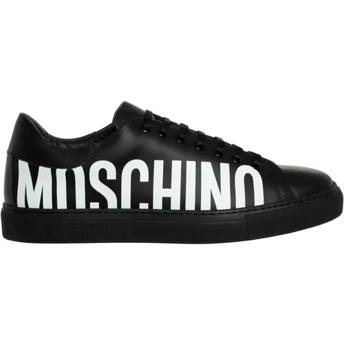 Patterned Serena Sneakers with Laces , male, Sizes: 10 UK, 6 UK, 7 UK - Moschino - Modalova