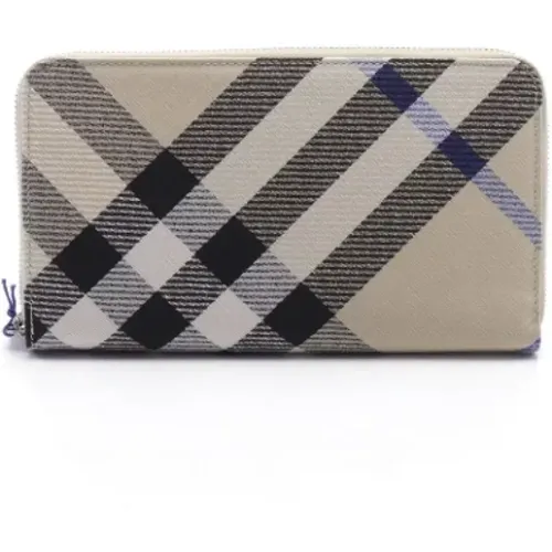 Pre-owned Canvas wallets , male, Sizes: ONE SIZE - Burberry Vintage - Modalova