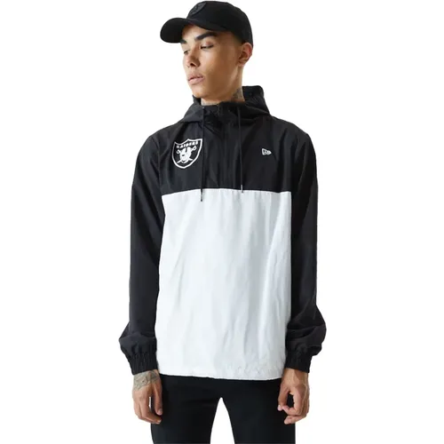 Raiders Farbblock Windbreaker , Herren, Größe: L - new era - Modalova