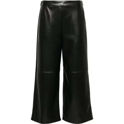 Schwarze Luciana Glattkornhose , Damen, Größe: XS - Max Mara - Modalova