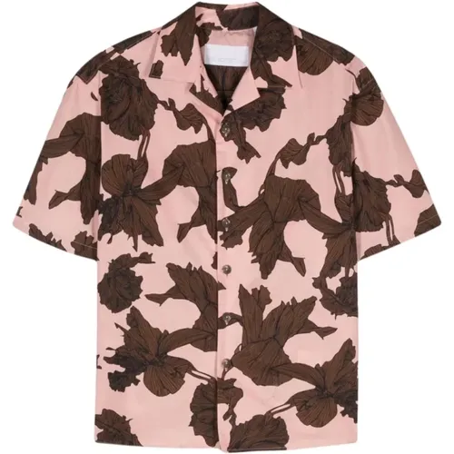 Floral Print Short Sleeve Shirt , male, Sizes: L, M, XL - Neil Barrett - Modalova