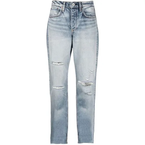 Blaue Gerades Jeans Casual Stil , Damen, Größe: W25 - Rag & Bone - Modalova