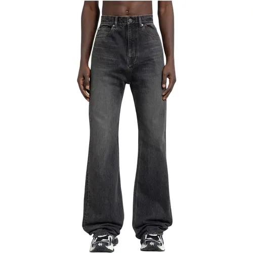 Schwarze Flared Jeans - Japanischer Denim - Balenciaga - Modalova