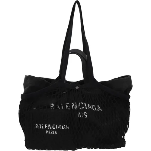 Canvas Tote Bag with Logo Print , female, Sizes: ONE SIZE - Balenciaga - Modalova