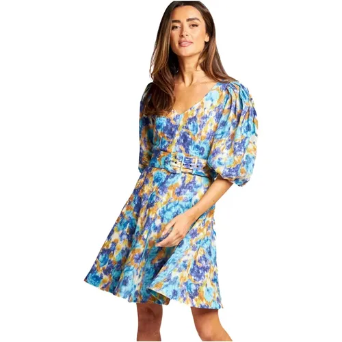 Floral Mini Dress , female, Sizes: S, L, M - Alma en Pena - Modalova