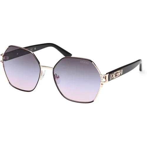 Geometric Sunglasses with UV Protection , female, Sizes: 59 MM - Guess - Modalova