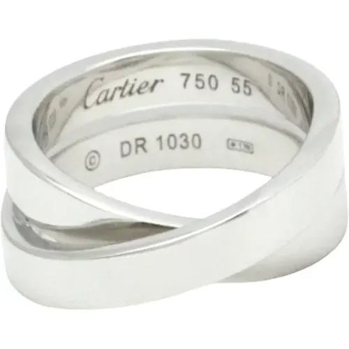 Pre-owned White Gold rings , female, Sizes: ONE SIZE - Cartier Vintage - Modalova