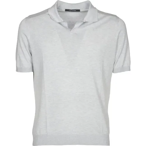 Men's Clothing T-Shirts & Polos Grey Ss24 , male, Sizes: L - Tagliatore - Modalova