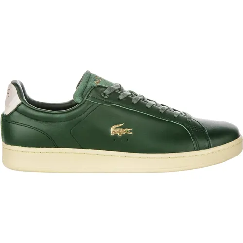 Dark Leather Trainers for Men , male, Sizes: 11 UK, 8 1/2 UK, 9 UK - Lacoste - Modalova