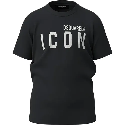 Schwarze Icon T-shirts und Polos - Dsquared2 - Modalova