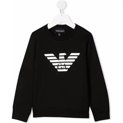 Sweatshirts,Navy Aquila Sweatshirt,Knitwear - Emporio Armani - Modalova