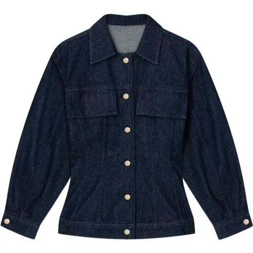 Denimjacke mit Ballonärmeln , Damen, Größe: XS - Aeron - Modalova