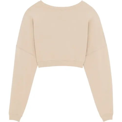 Sweater with Wide Round Neck , female, Sizes: M, S, L, XS - Saint Laurent - Modalova