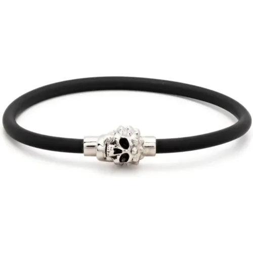 Skull Charm Cord Bracelet , male, Sizes: M, S - alexander mcqueen - Modalova