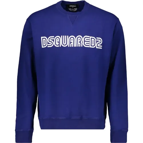 Baumwoll-Sweatshirt mit Logo-Detail - Dsquared2 - Modalova