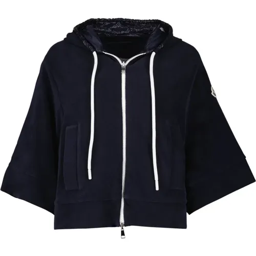 Reversible Zip-Up Hooded Jacket , female, Sizes: S, XS - Moncler - Modalova