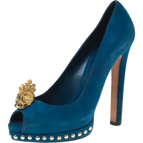 Pre-owned Suede heels , female, Sizes: 6 1/2 UK - Alexander McQueen Pre-owned - Modalova