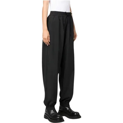 Cuffed Jogging Trousers with Logo Print , female, Sizes: 2XS, XS, S - Moncler - Modalova