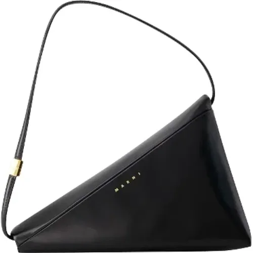 Leather Shoulder Bag , female, Sizes: ONE SIZE - Marni - Modalova