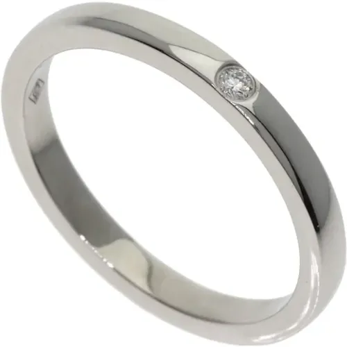 Pre-owned Platinum rings , female, Sizes: ONE SIZE - Cartier Vintage - Modalova