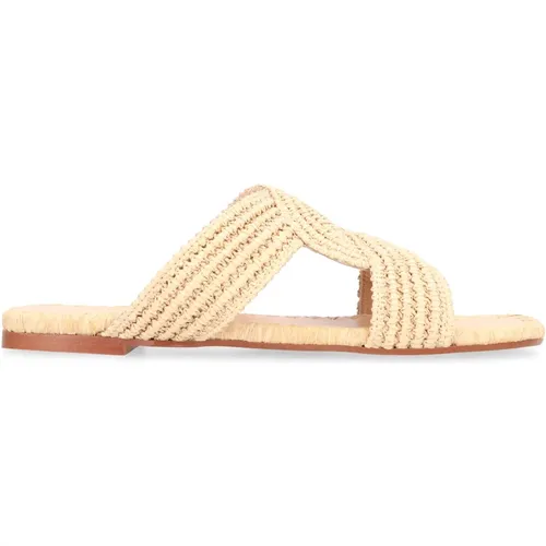 Raffia Square Toeline Slides - Castañer - Modalova