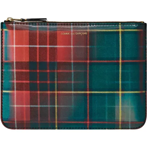 Tartan Wallet , male, Sizes: ONE SIZE - Comme des Garçons - Modalova