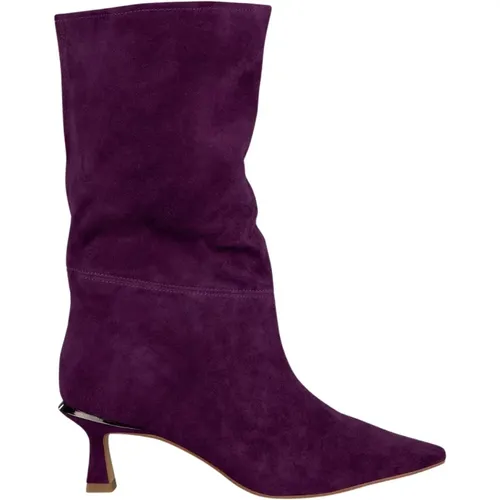 Pointed Toe Leather Ankle Boots , female, Sizes: 3 UK, 6 UK, 5 UK - Alma en Pena - Modalova