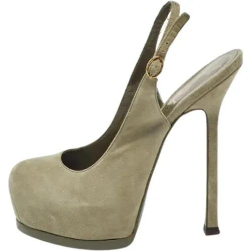 Pre-owned Suede heels , female, Sizes: 2 UK - Yves Saint Laurent Vintage - Modalova