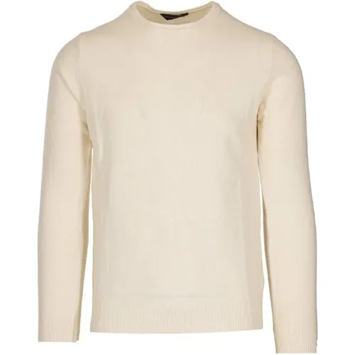 Ribbed Wool Cashmere Turtleneck Sweater , male, Sizes: M - Daniele Fiesoli - Modalova