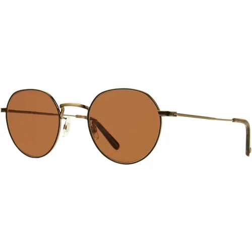 Robson SUN Sunglasses in Brushed Gold Tortoise , unisex, Sizes: 48 MM - Garrett Leight - Modalova