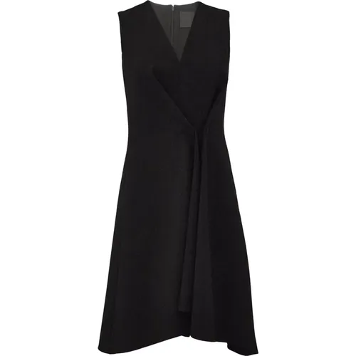Dress with Button Details and Pleated Effect , female, Sizes: XS, S - Givenchy - Modalova