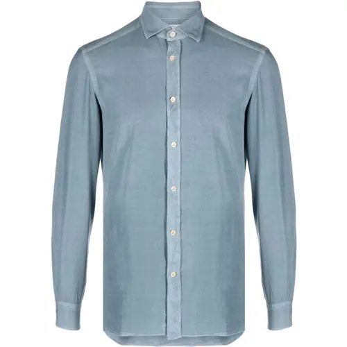 Clear Lyocell Buttoned Shirt , male, Sizes: 4XL - Boglioli - Modalova