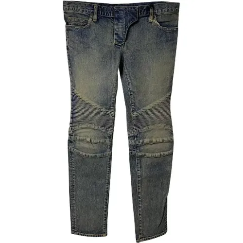 Pre-owned Cotton jeans , female, Sizes: L - Balmain Pre-owned - Modalova