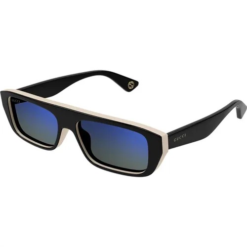 Trendige doppelschichtige Sonnenbrille Gg1617S , unisex, Größe: 56 MM - Gucci - Modalova