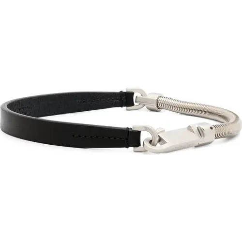 Leather Snakechain Choker Necklace , female, Sizes: ONE SIZE - Rick Owens - Modalova