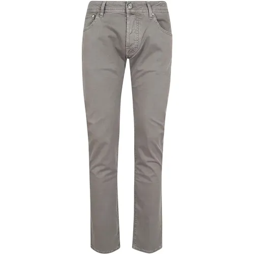 Thyme Grey Super Slim Fit Pants , male, Sizes: W31, W33, W30, W37, W36 - Jacob Cohën - Modalova