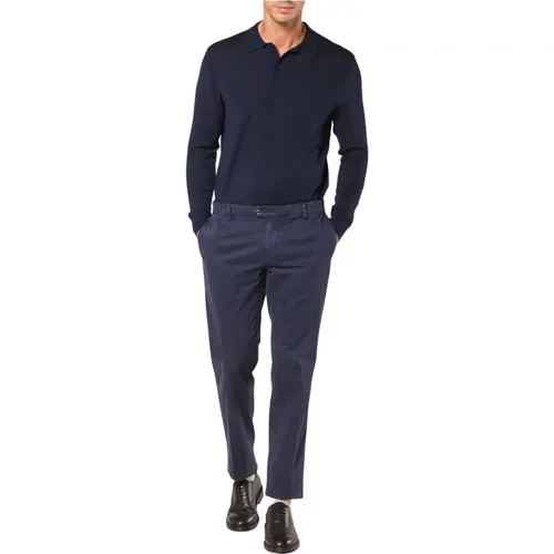 Chino-Hose mit sartorialen Details , Herren, Größe: 3XL - Mason's - Modalova