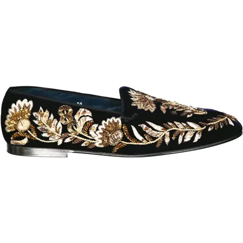 Crystal Embellished Loafers , male, Sizes: 10 UK - Dolce & Gabbana - Modalova