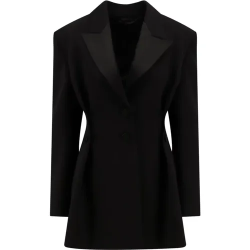 Wool Blazer with Satin Lapel , female, Sizes: S - Givenchy - Modalova